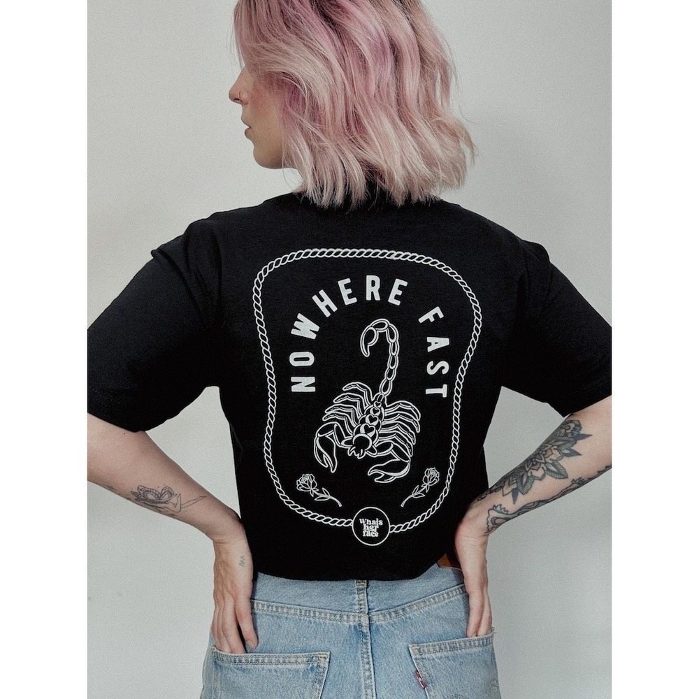 Scorpion Nowhere Fast Minimal Indie Rock Graphic T-Shirt